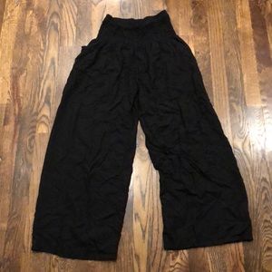 Boho black palazzo pants